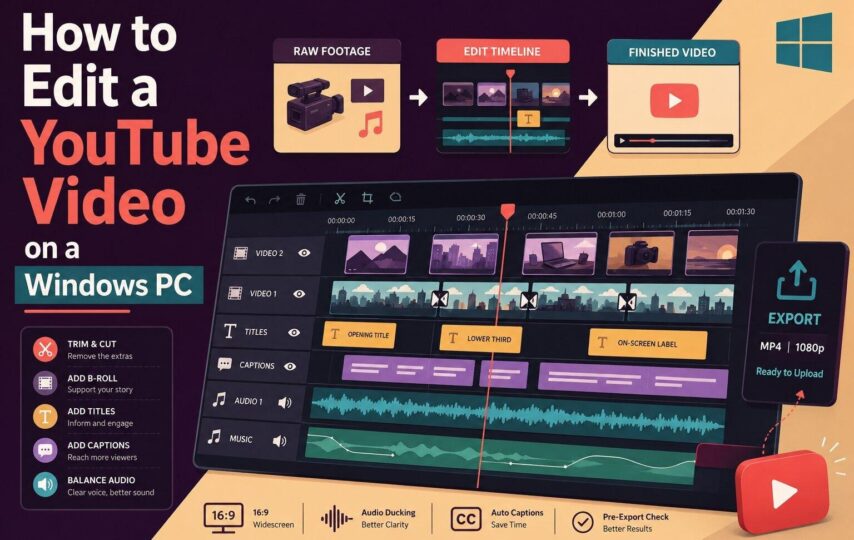 guide to edit youtube video windows