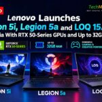 Lenovo Launches Legion 5i, Legion 5a and LOQ 15AHP11 in India With RTX 50-Series GPUs and Up to 32GB RAM