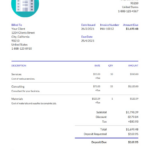 Rental Invoice