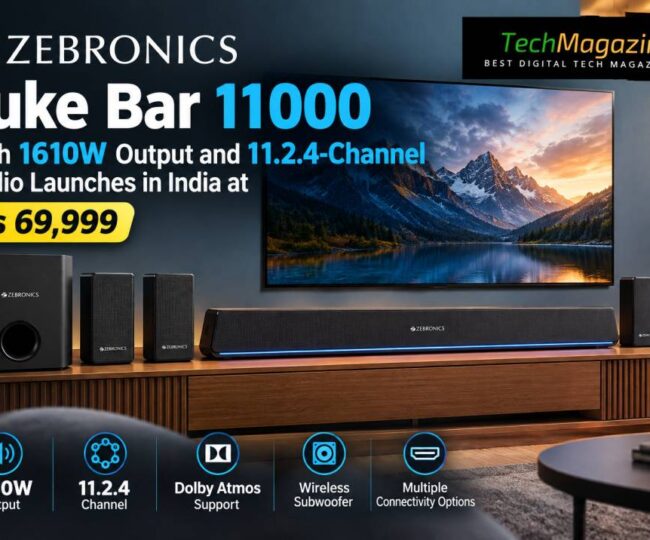 Zebronics Juke Bar 11000 With 1610W Output and 11.2.4-Channel Audio Launches in India
