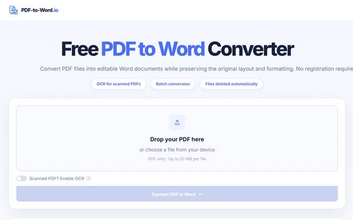 How PDF-to-Word.io Makes PDF Editing Easier With Editable DOCX Conversion