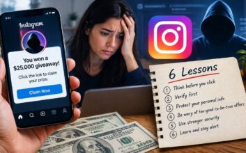 Create an img for article- The Six Lessons Hidden in a $25,000 Instagram Scam