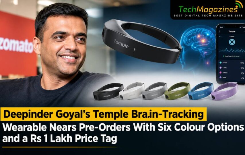 Deepinder Goyal’s Temple Brain-Tracking Wearable Nears