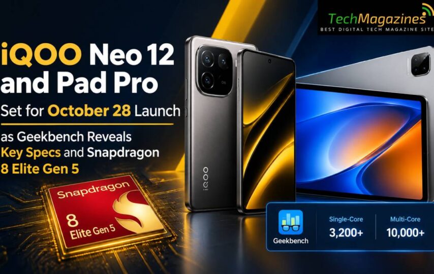 iQOO Neo 12 and Pad Pro Set for October 28 Launch