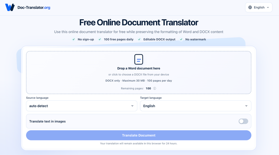 How to Translate a Word Report While Keeping Tables and Formatting Usable